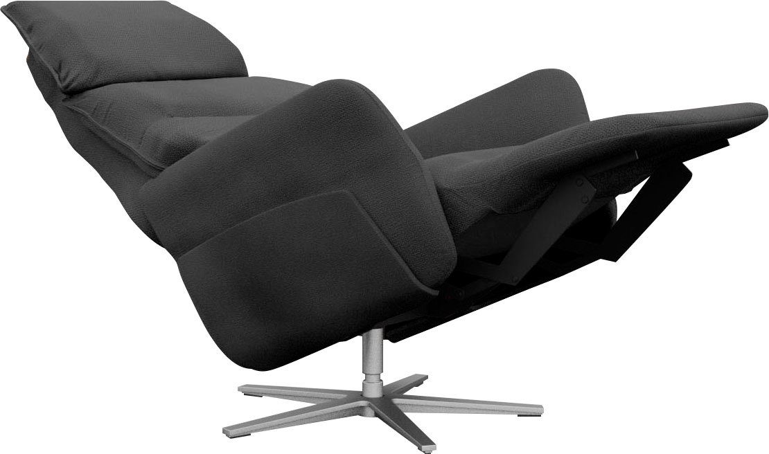 Relaxsessel verstellbar, mit M, schwarz trendline in Thimo, Liegefläche 10 XBO ADA optional Größe 180cm, Aufstehhilfe