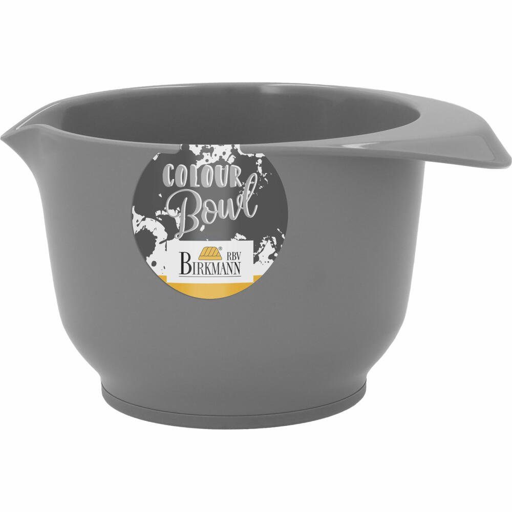 Birkmann Rührschüssel Colour Bowl Grau 500 ml, Kunststoff