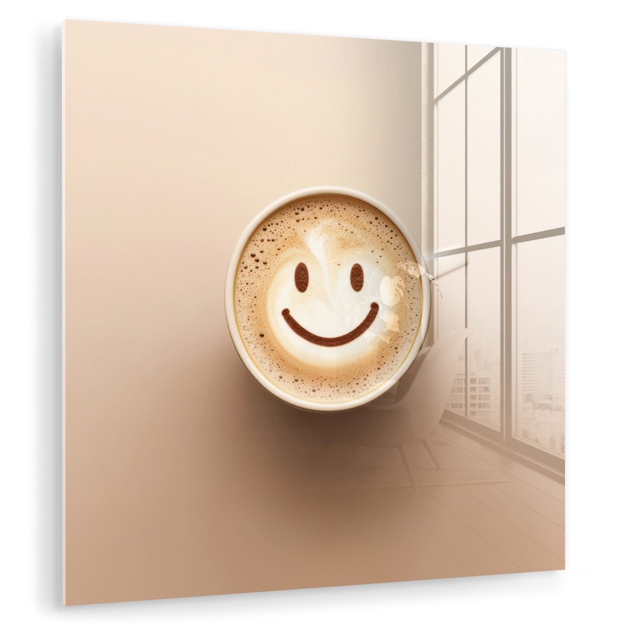 MuchoWow Acrylglasbild Kaffee - Milchschaum - günstig online kaufen