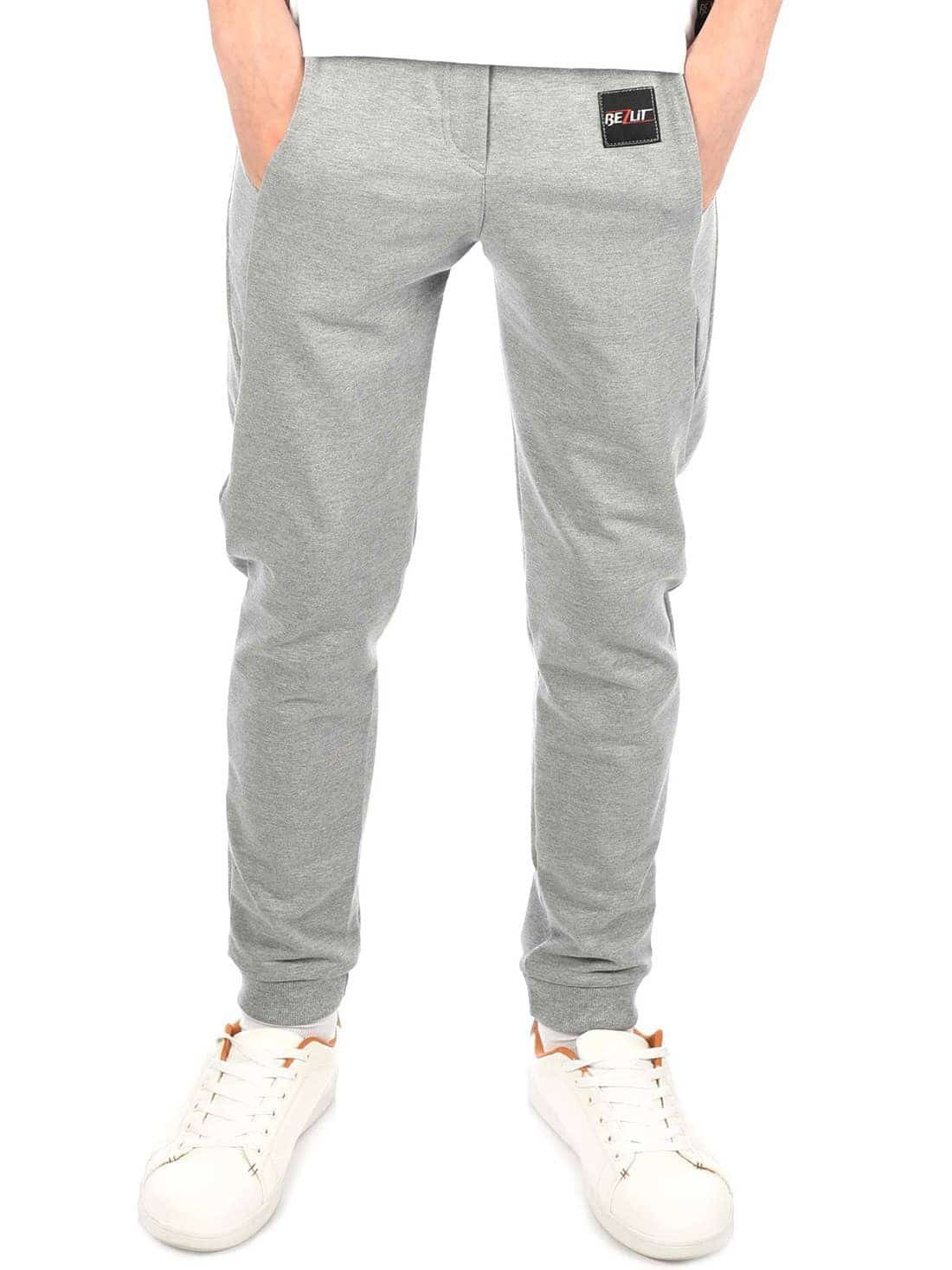 BEZLIT Stoffhose Kinder Jungen Freizeithose mit Ripp-Bündchen (1-tlg) im eleganten Look