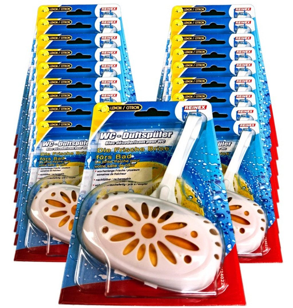 Reinex WC-Duftspüler WC- FRISCH-AKTIV -DUFTSPÜLER, mit Einhänger (18-St), Lemon