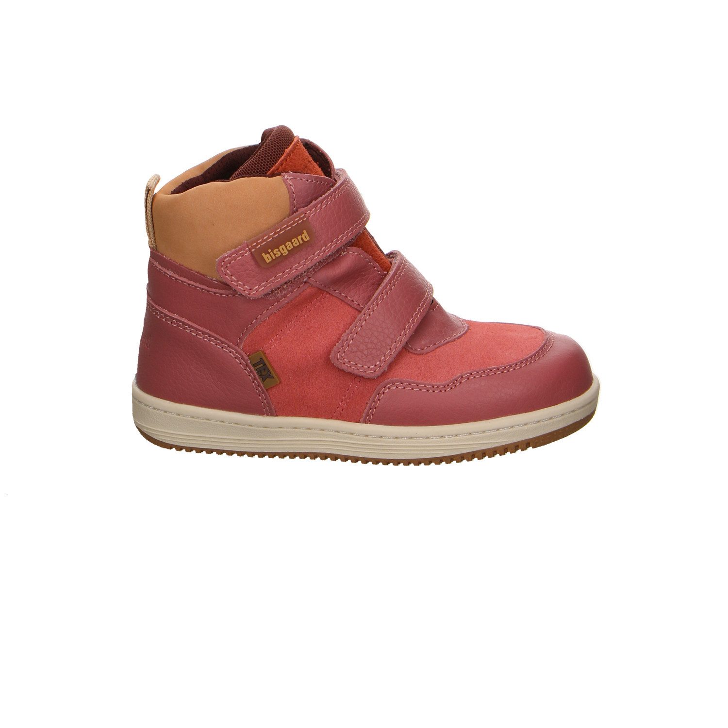 Bisgaard Bisgaard Leder Klettstiefel Winter Mädchen rot Winterstiefelette