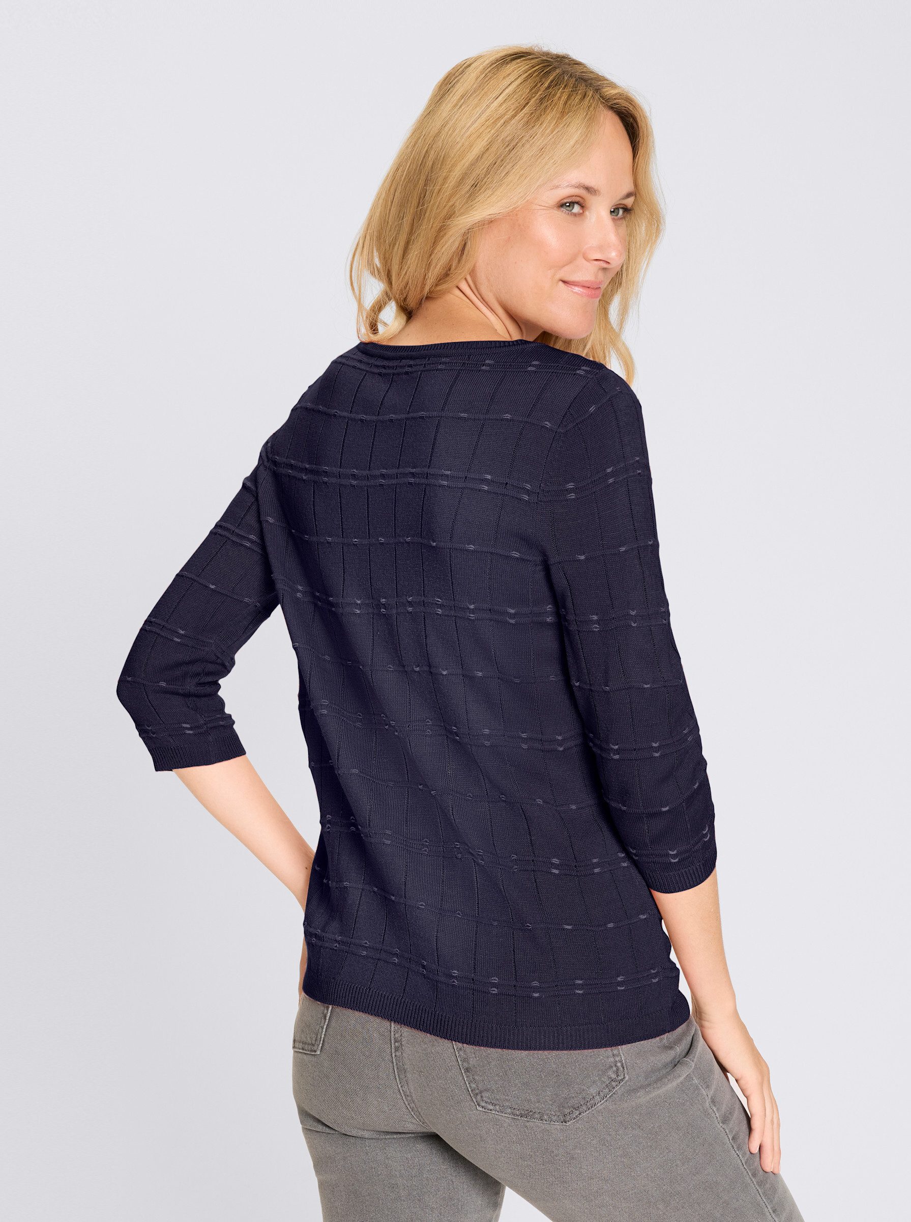 Sieh an! Strickpullover 3/4-Arm-Pullover 3/4-Arm günstig online kaufen