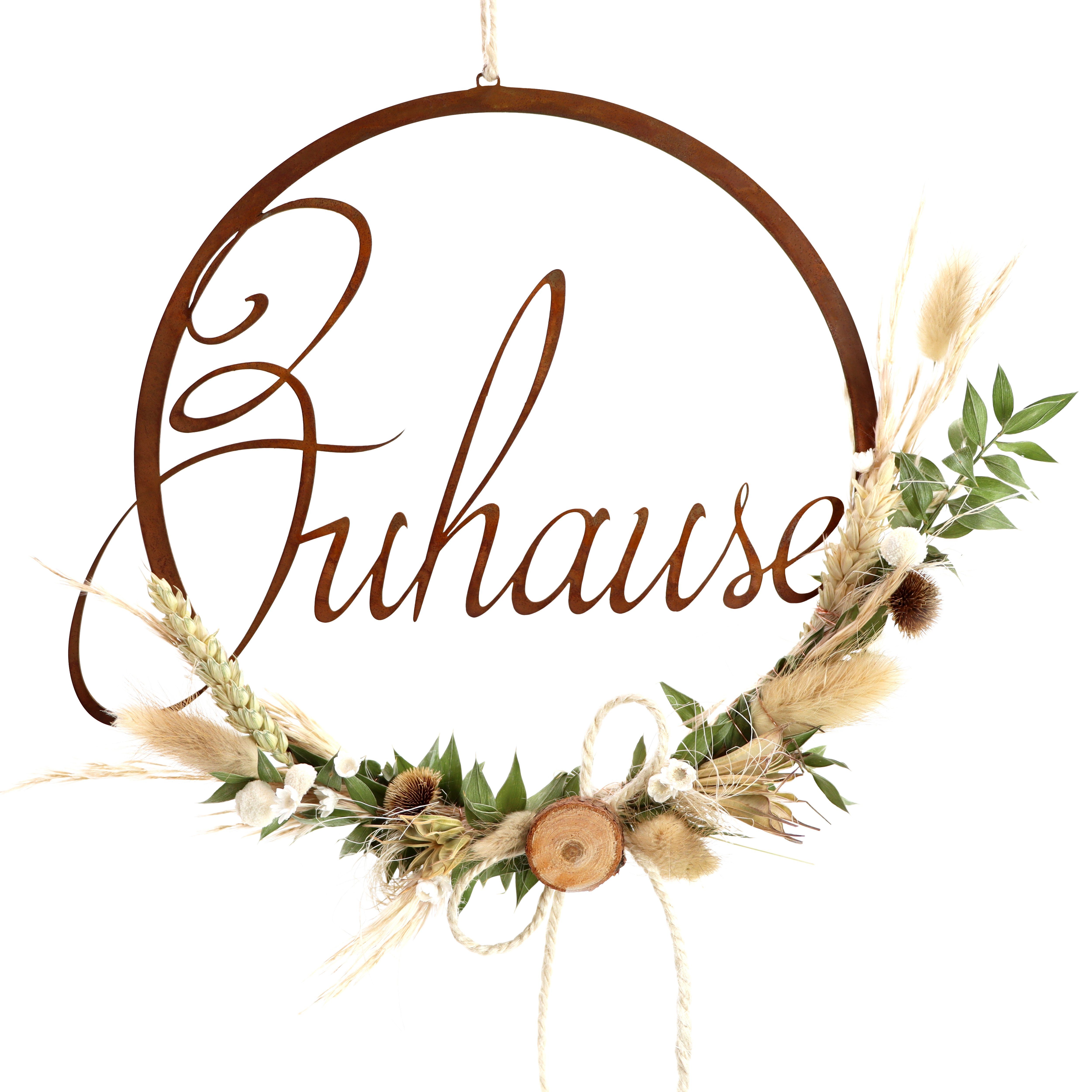 Rostikal Hängedekoration Deko Loop Hängedeko Wanddeko, Echter Rost günstig online kaufen