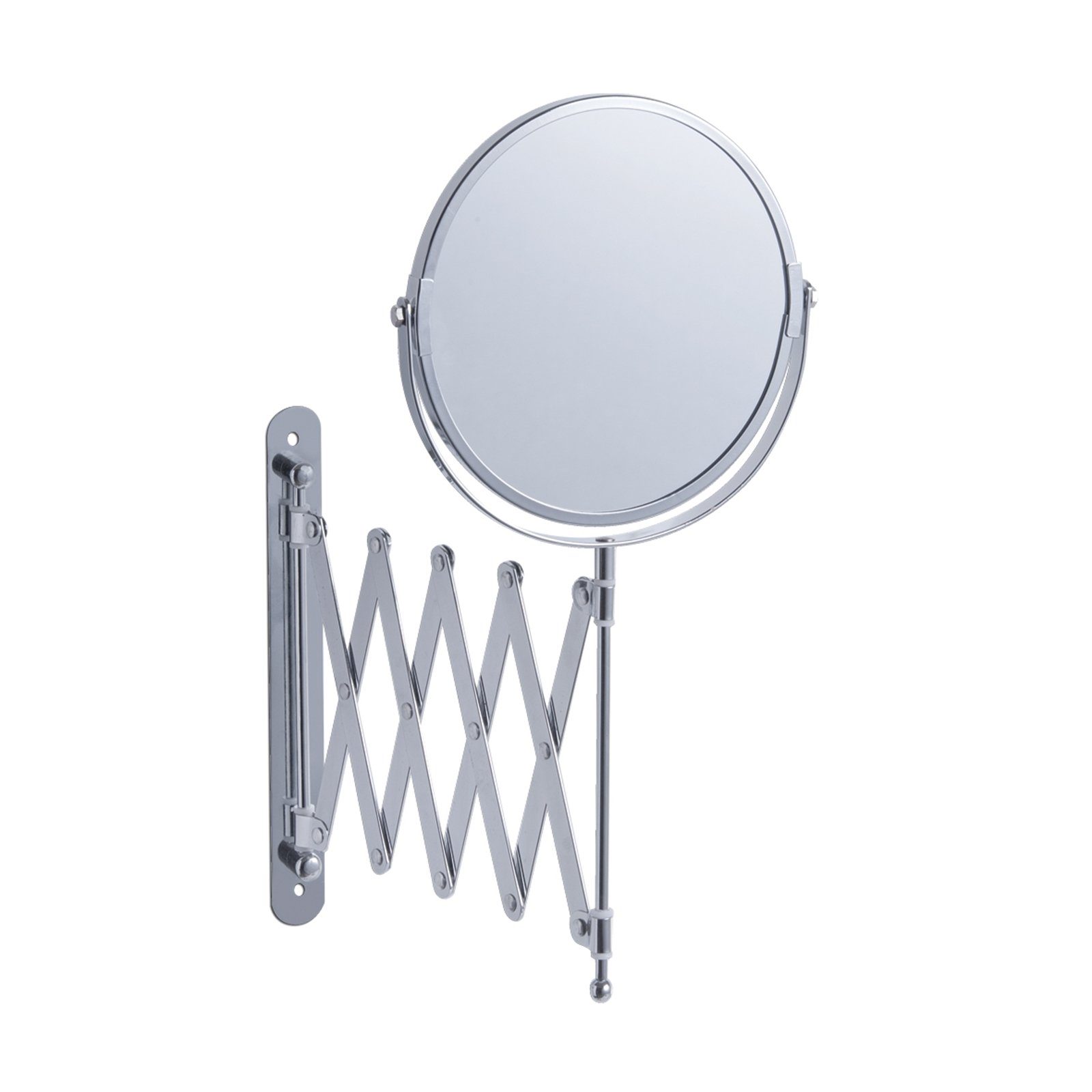 HTI-Living Kosmetikspiegel Wandspiegel mit Vergrößerung (Stück, 1-St., 1 Kosmetikspiegel), Kosmetikspiegel rund mit Teleskopauszug