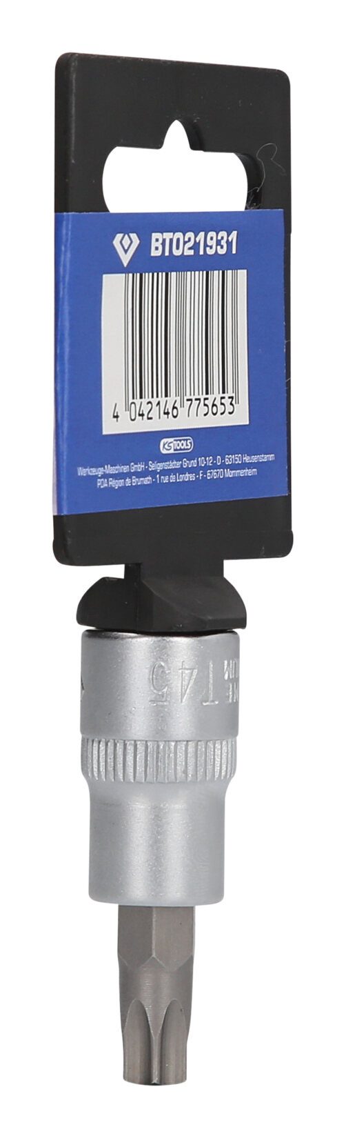 Brilliant Tools Torx-Bit, 3/8" Stecknuss, mit Stirnlochbohrung, TB45