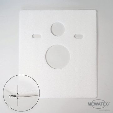 MEWATEC Dusch-WC Memphis Basic, wandhängend, Komplett-Set, - Die Dusch WC Komplettanlage mit Basisfunktionen