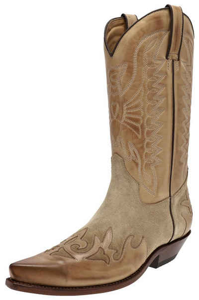 FB Fashion Boots »CARLOS Beige« Cowboystiefel Rahmengenähter Westernstiefel