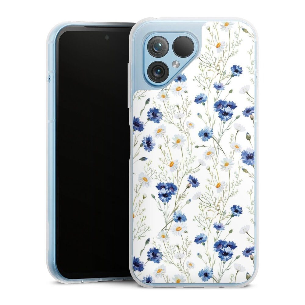 DeinDesign Handyhülle Muster Blume Blumen Flower Pattern 6, Fairphone 5 Silikon Hülle Bumper Case Handy Schutzhülle