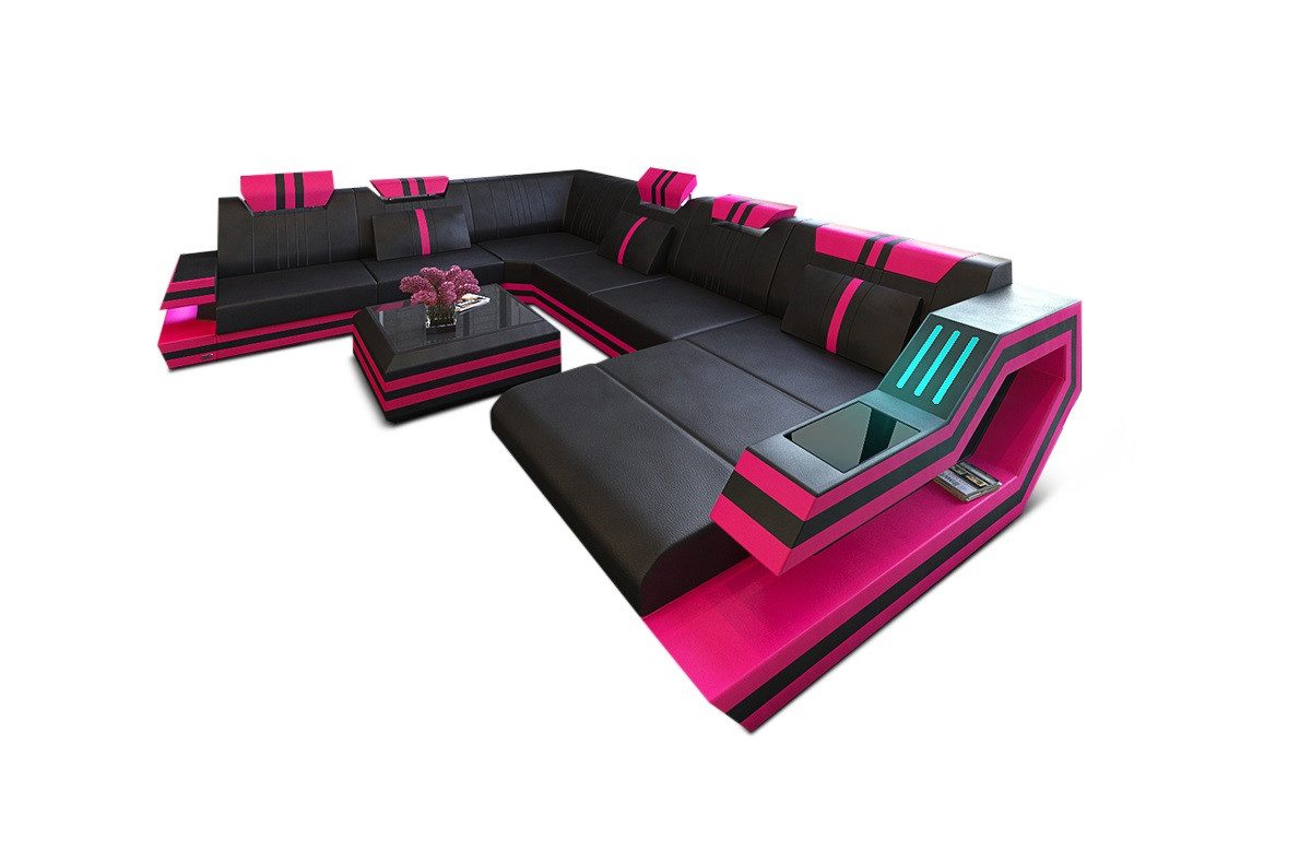Sofa Dreams Wohnlandschaft Sofa Leder Ledercouch günstig online kaufen