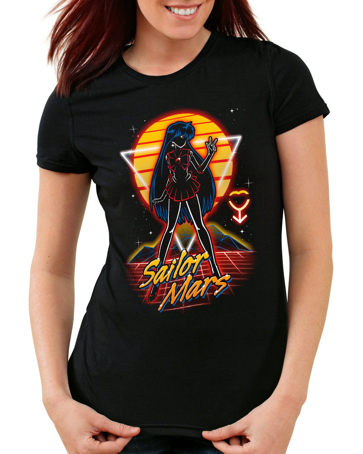 style3 T-Shirt Sailor Mars sailor moon anime manga cosplay crystal