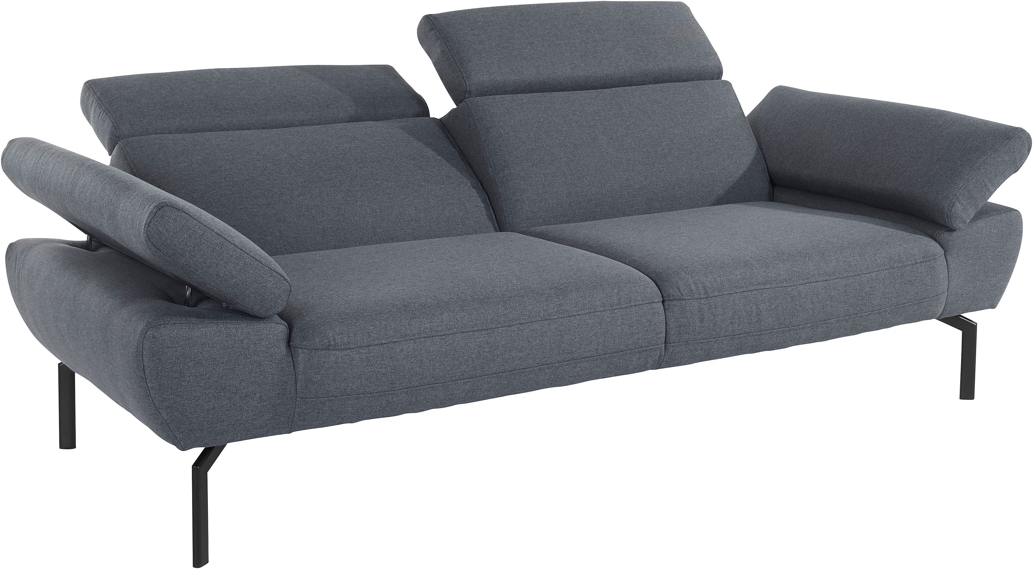Places of Style 2,5-Sitzer mit Luxus-Microfaser Luxus, Trapino Rückenverstellung, in wahlweise Lederoptik