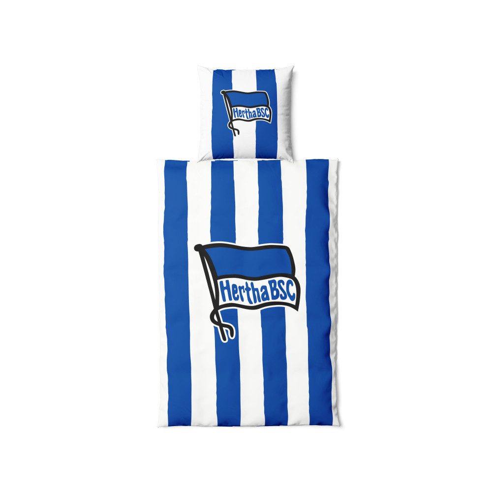 Hertha BSC Berlin Bettwäsche Hertha BSC Bettwäsche blau weiß