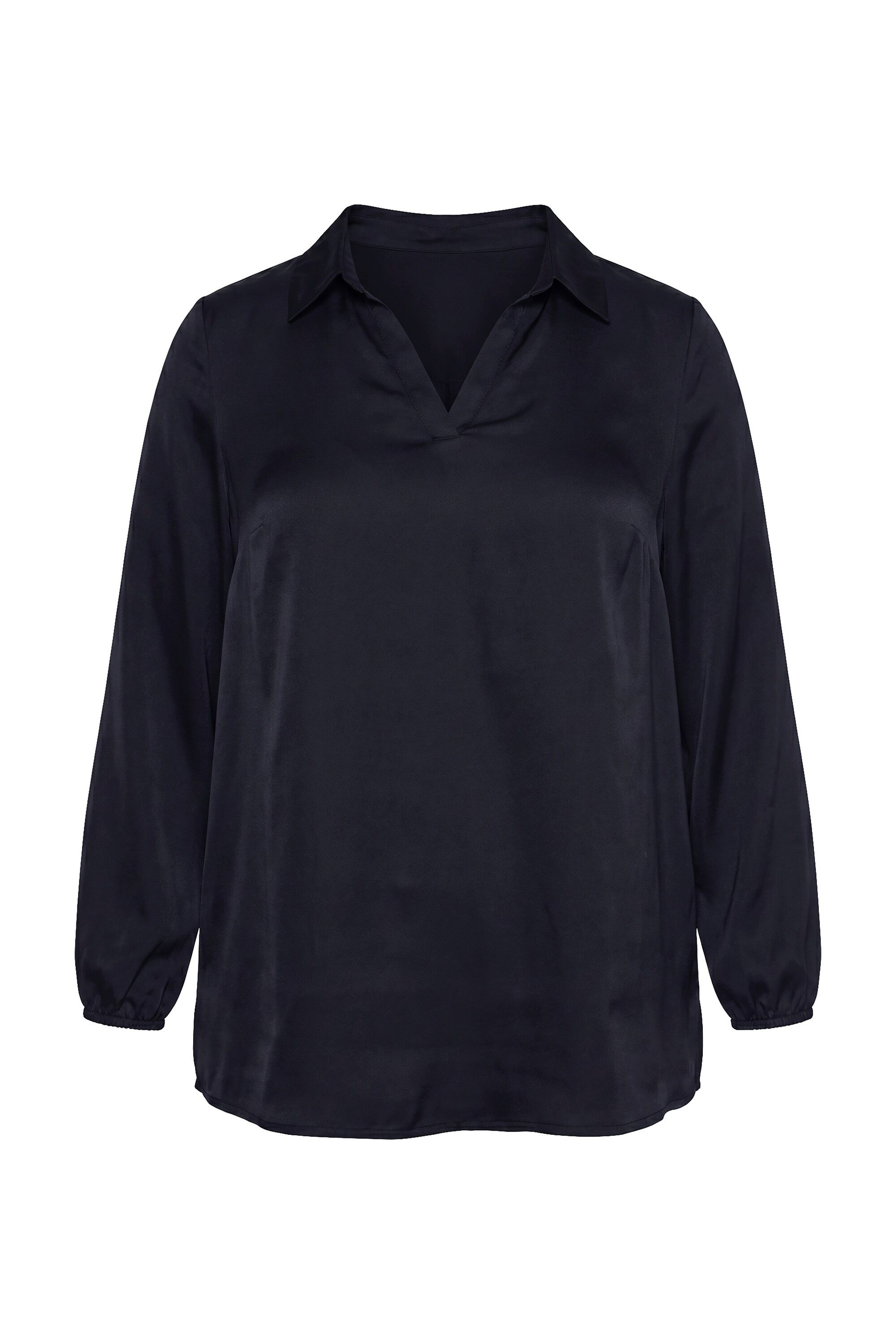 MIAMODA Longbluse Chiffon-Bluse A-Linie weiter Langarm – Bild 2 von 3