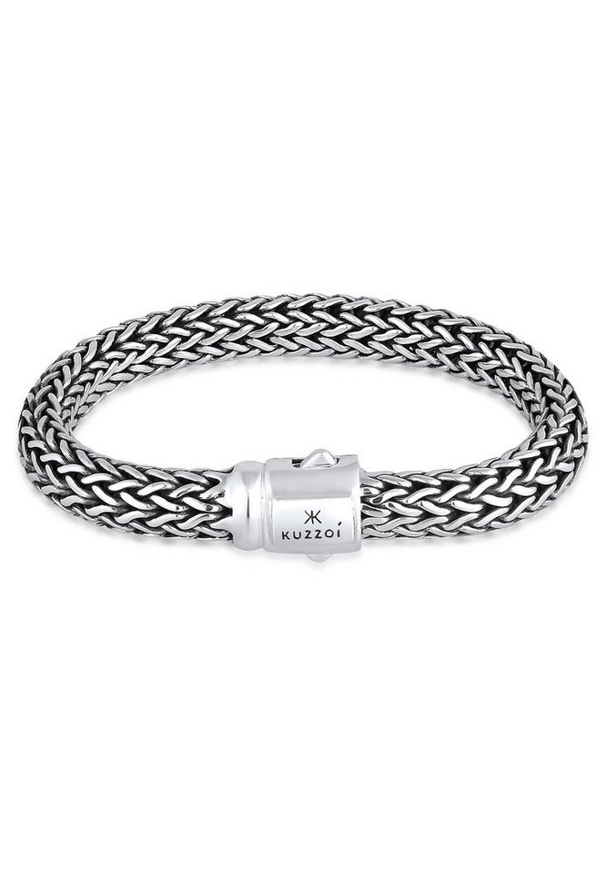 Juwelier-Qualität hochwertiger Gliederarmband Silber, 925 Armband sehr Cool Kuzzoi gefertigt Basic unisex In