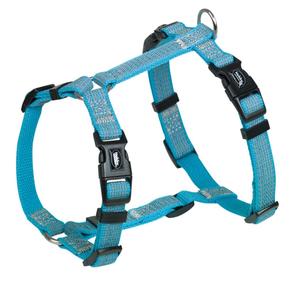 Nobby Hunde-Geschirr Nobby Hundegeschirr Full Reflect hellblau XS-S, Nylon