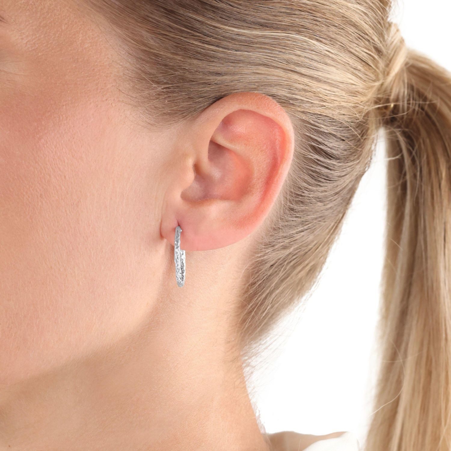 Amor Paar Creolen Amor Creolen für Damen, 925 Sterling Silber (Creole, 2-tlg)