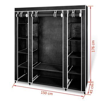 DOTMALL Stoffschrank mit Kleiderstange und Ablagen,(Set, 1-St., 1 Stoffschrank)