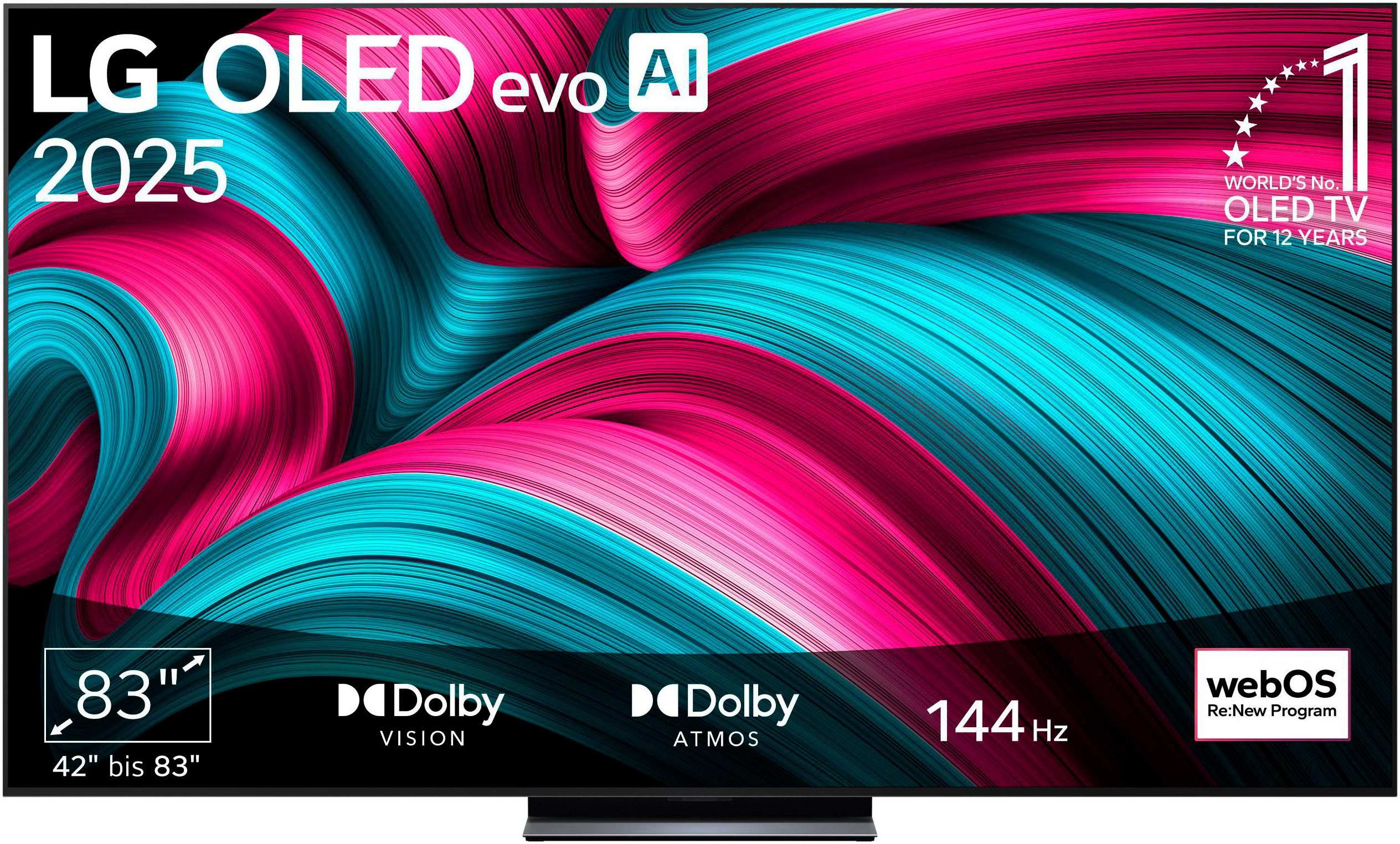 LG C5E 4K OLED Evo AI Fernseher mit 83 Zoll (211 cm, OLED83C5ELB, Dolby Vision, Dolby Atmos, 144Hz, webOS, 2025)