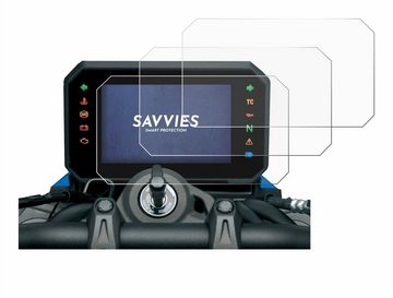 Savvies Schutzfolie für Suzuki GSX-8S 2023, Displayschutzfolie, 6 Stück, Folie klar