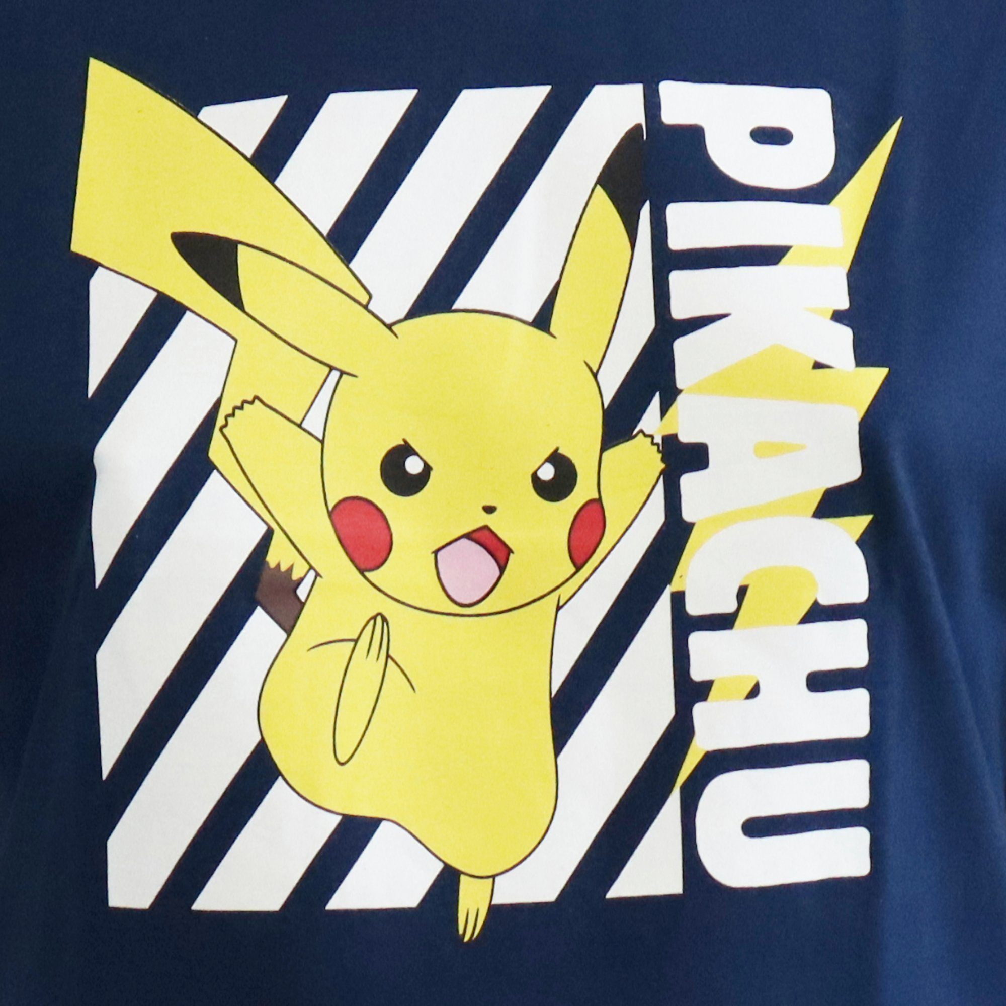 POKÉMON Print-Shirt Pokemon Pikachu Herren XS XL bis Kurzarm Gr. T-Shirt