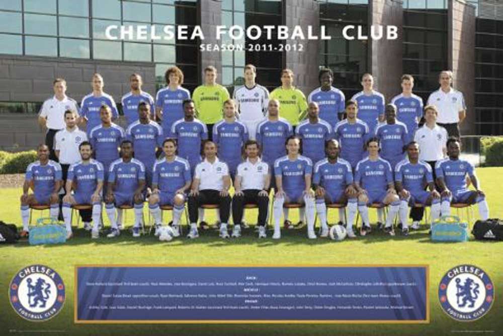 Poster Fussball - Poster - Fc Chelsea - Team Photo 11/12