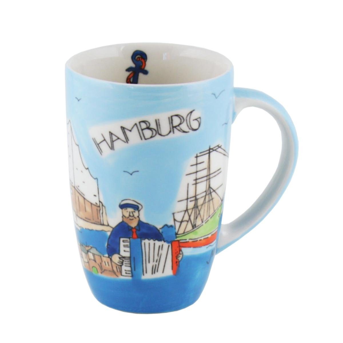 Mila Кружки Mila Keramik Städte-Designbecher Hamburg Shanty, Keramik