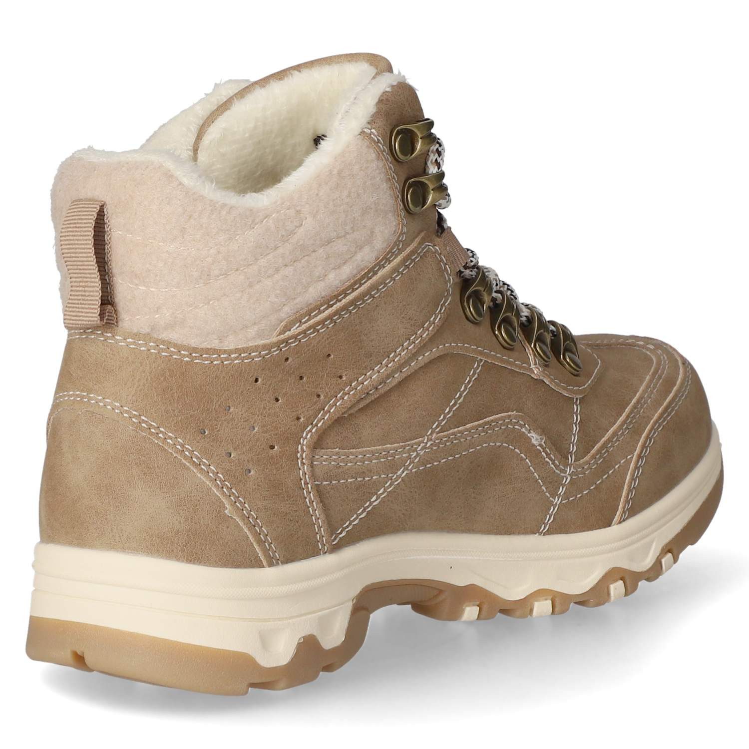 Jane Klain Jane Klain Boots 252968000/438 Damen Textil & Synthetik taupe Winterstiefel – Bild 4 von 5