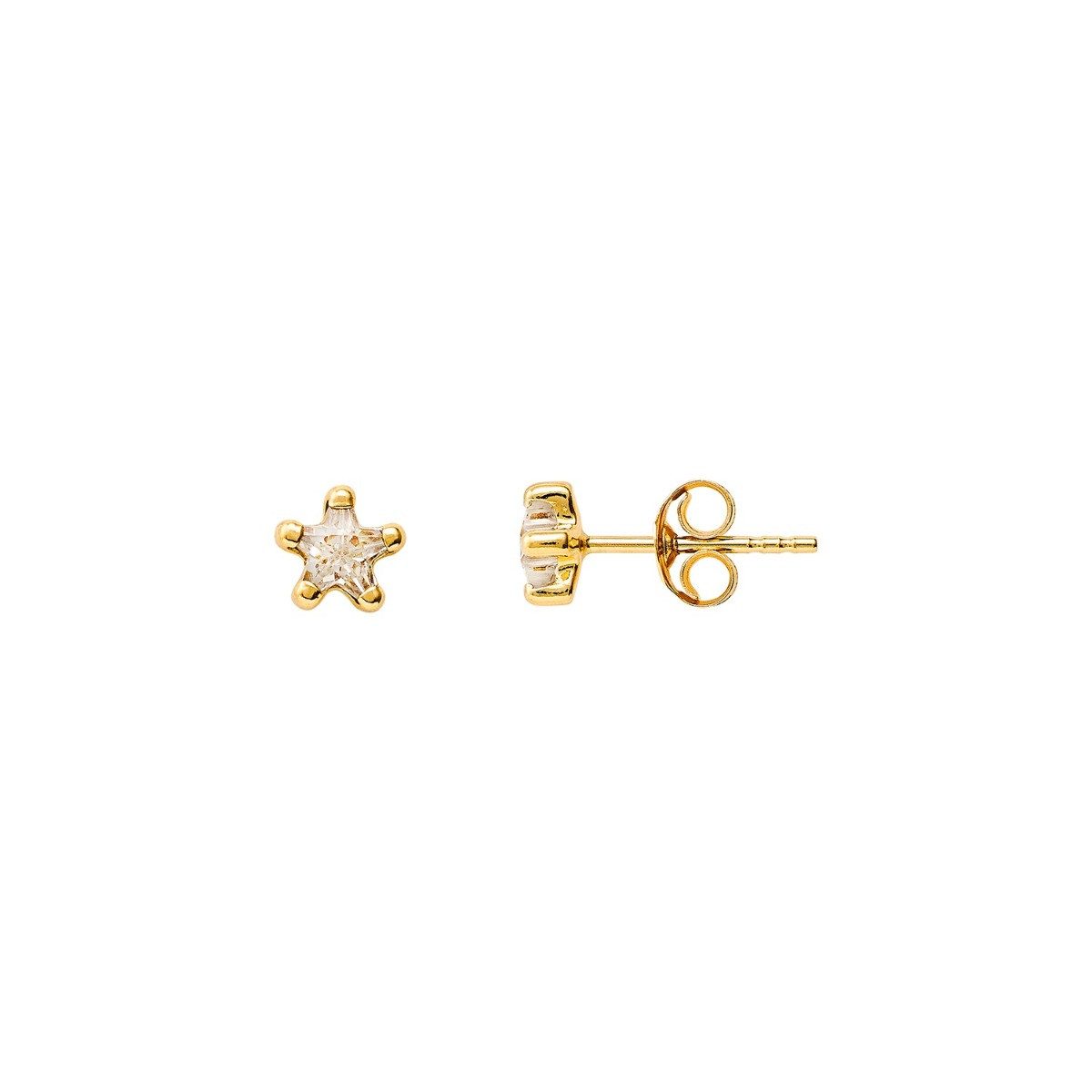 Paar Ohrstecker XG14K4067G Ohrstecker Damen Mädchen Fine Zirkonia Gelbgold 585/-