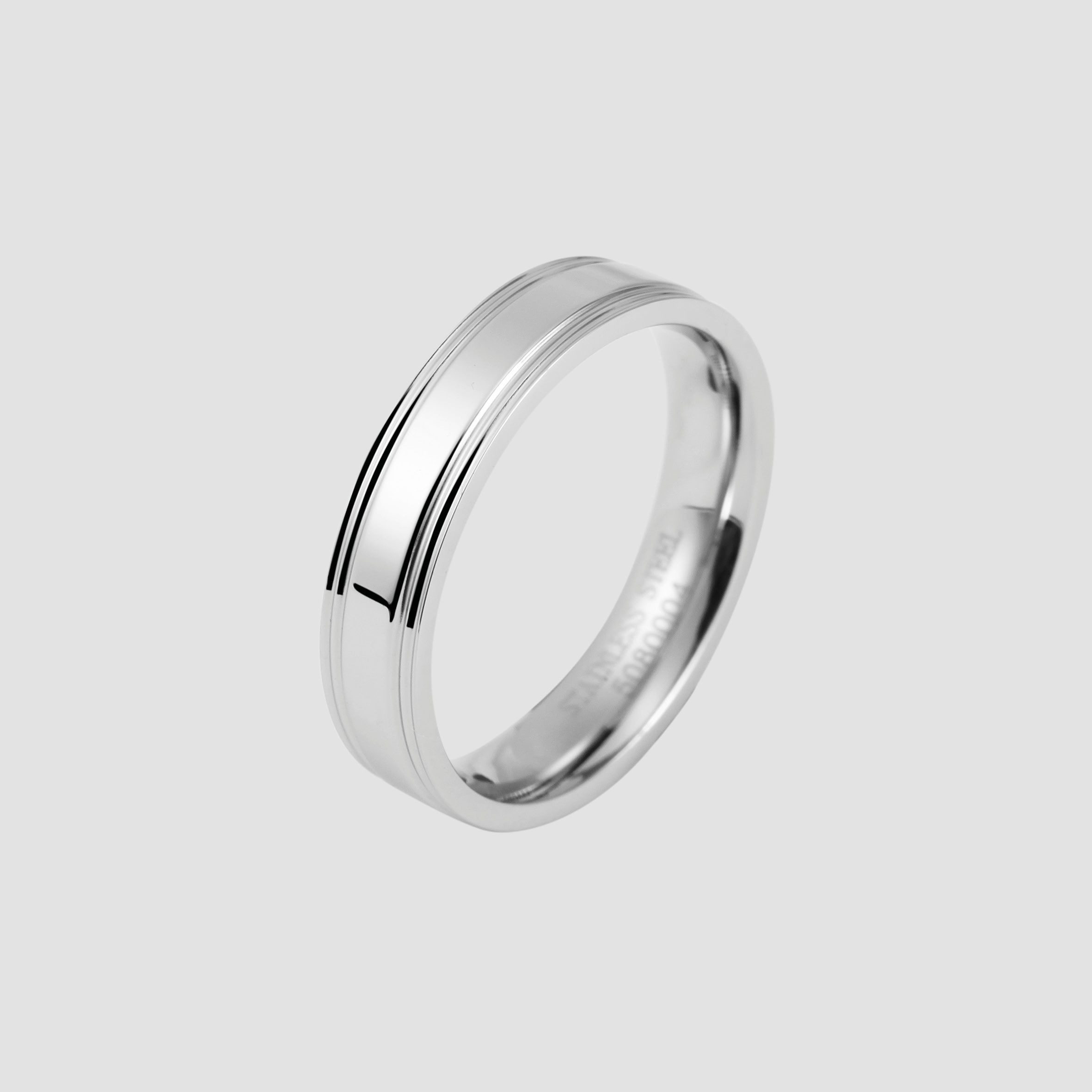 AKZENT Partnerring Shining Aura aus Edelstahl, günstig online kaufen