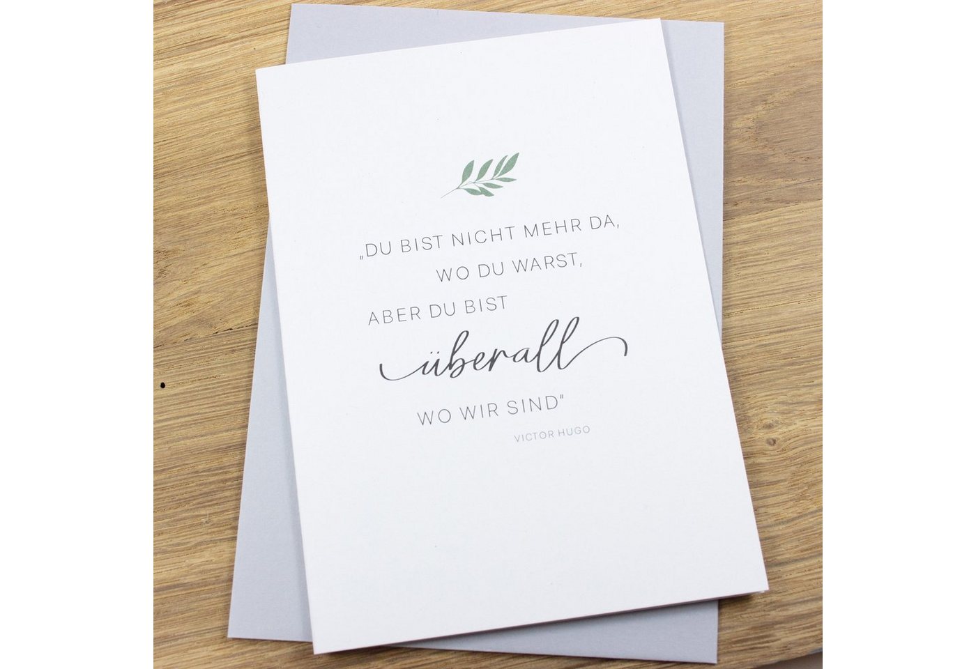 Thumbnail - Bow & Hummingbird Grußkarten Trauerkarte „Überall wo wir sind“