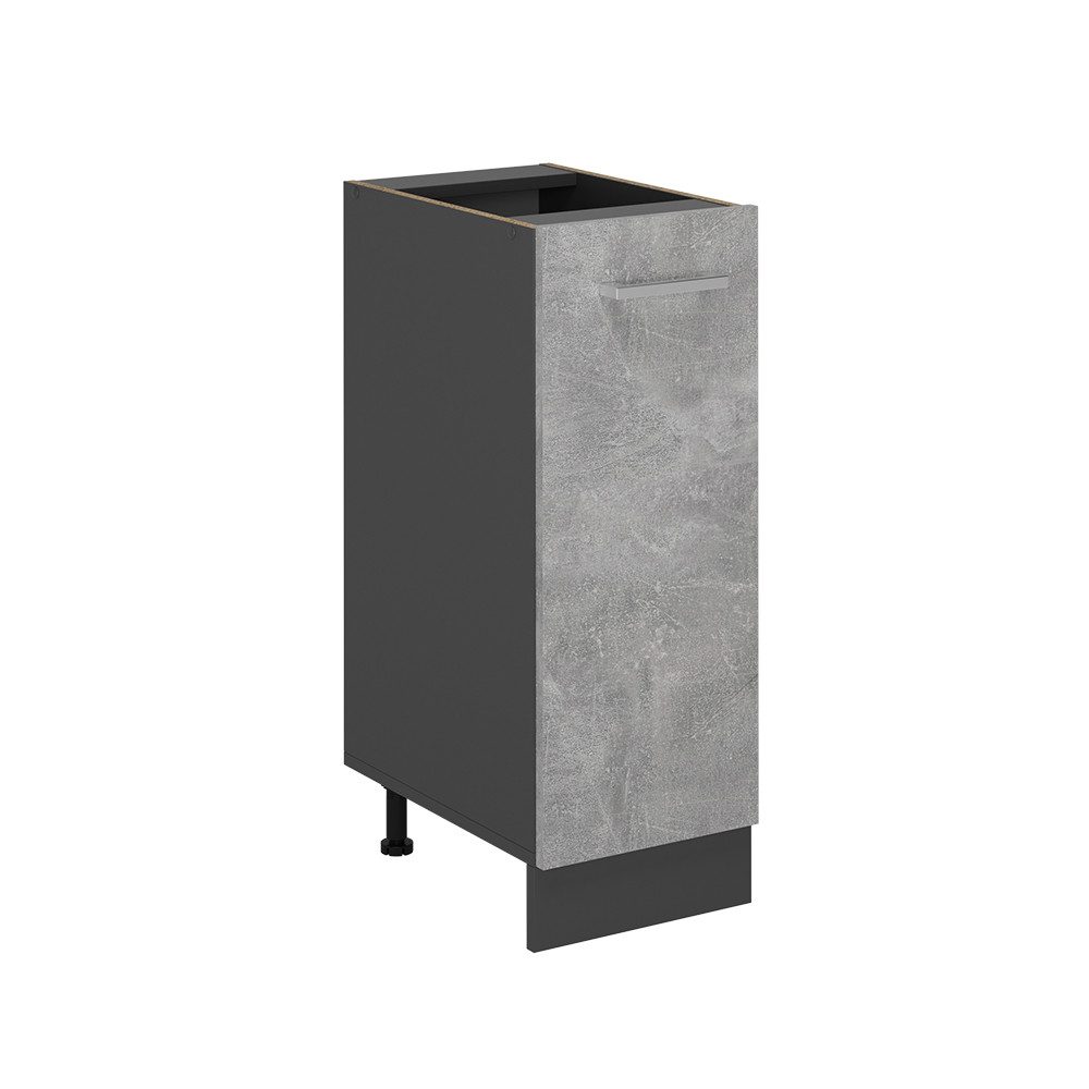 Vicco Apothekerschrank R-Line, Beton/Anthrazit, 30 cm ohne Arbeitsplatte