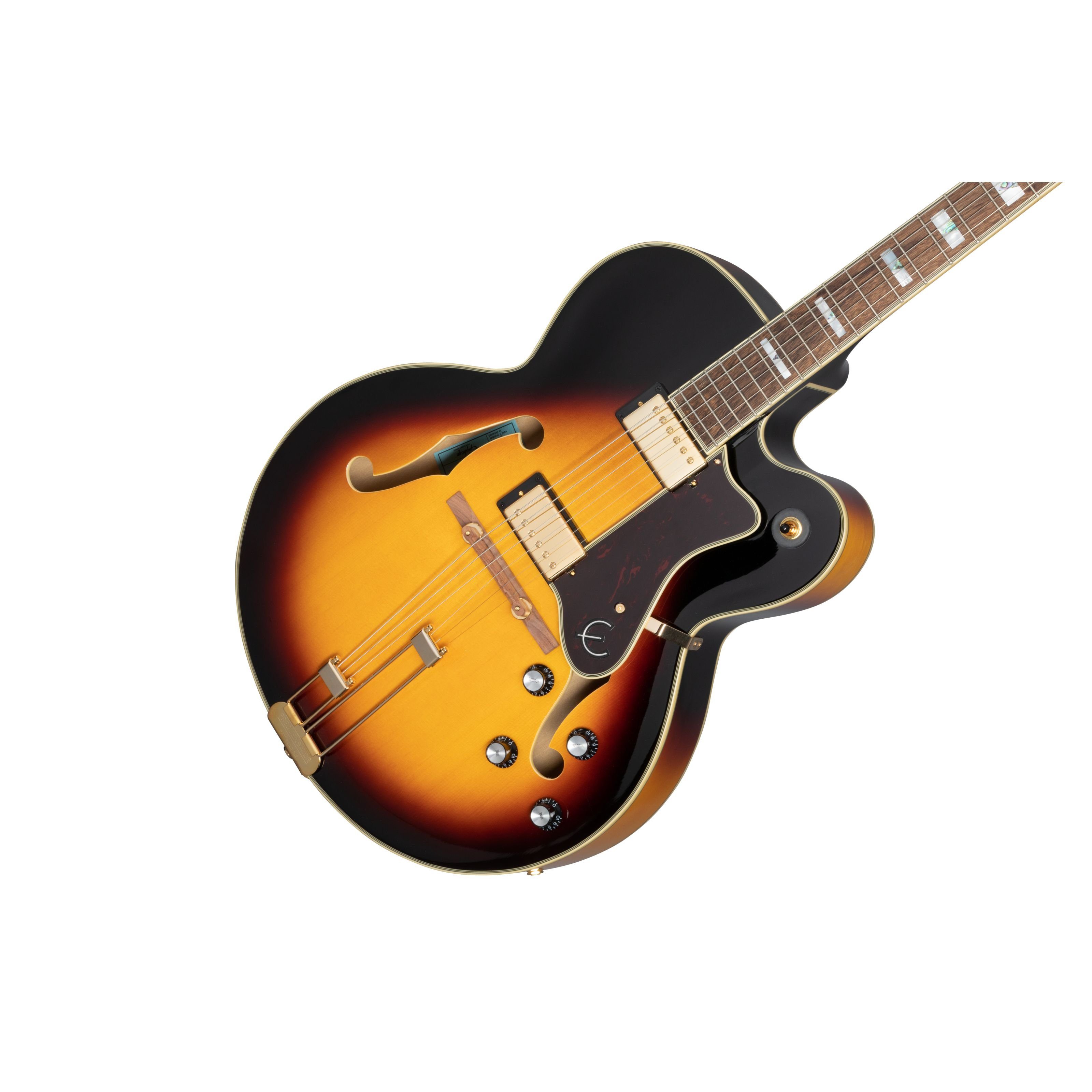 Epiphone Halbakustik-Gitarre, Halb-Akustik Gitarren, Hollow-Body Modelle, Broadway Vintage Sunburst - Halbakustik Gitarre