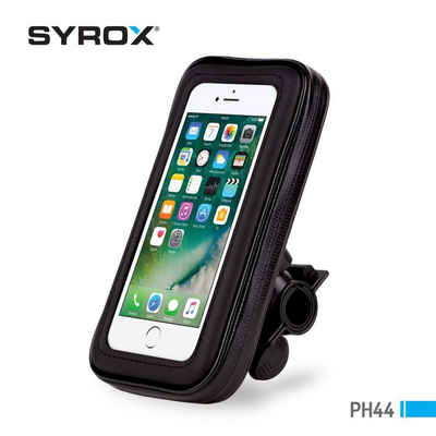 Syrox Fahrradhalter Fahrrad Motorrad Handy Halterung Halter Smartphone bis 6,3 Zoll 360°