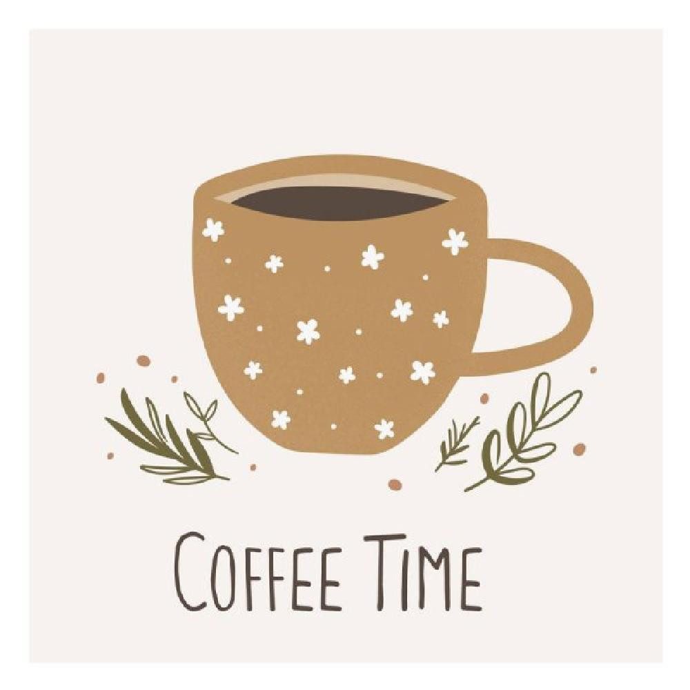 Ib Laursen Serviettenhalter Ib Laursen Servietten Coffee Time (33x33cm) (20-teilig)