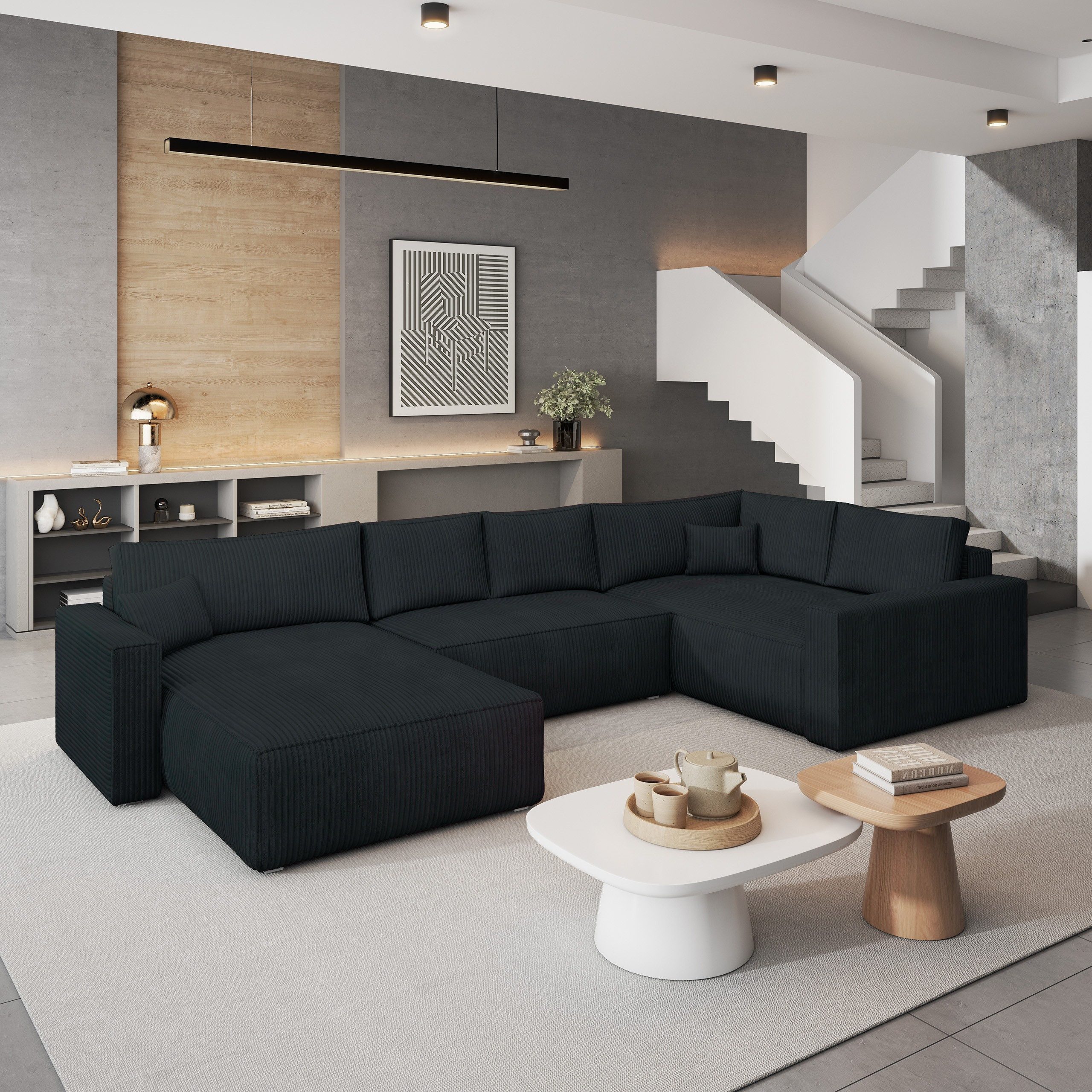 Masseno Ecksofa VELAMI mit Schlaffunktion U-Form, günstig online kaufen