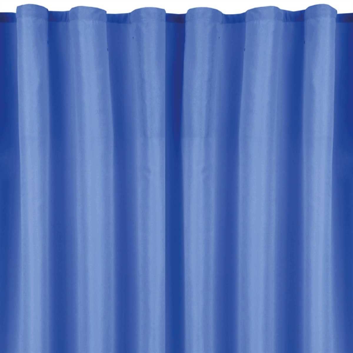 Vorhang, Bestlivings, Kräuselband (2 St), mit (2 Gardinenset Raffhaken) Blau blickdicht, 2 Raffhalter, Gardinen, Kräuselband Microfaser, "Blickdicht" 2