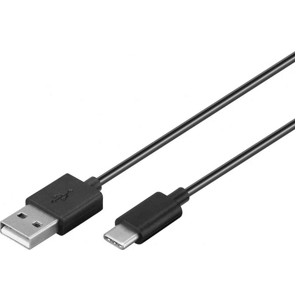 Goobay Goobay 59122 USB Kabel USB 2.0 2 m USB A USB C 0,48 Gbit/s Schwarz USB-Kabel