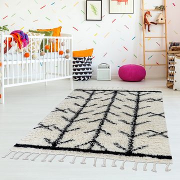 Kinderteppich Teppich, Viking, 120x180 cm, handgeknüpfte Schurwolle, Scandicliving, rechteckig