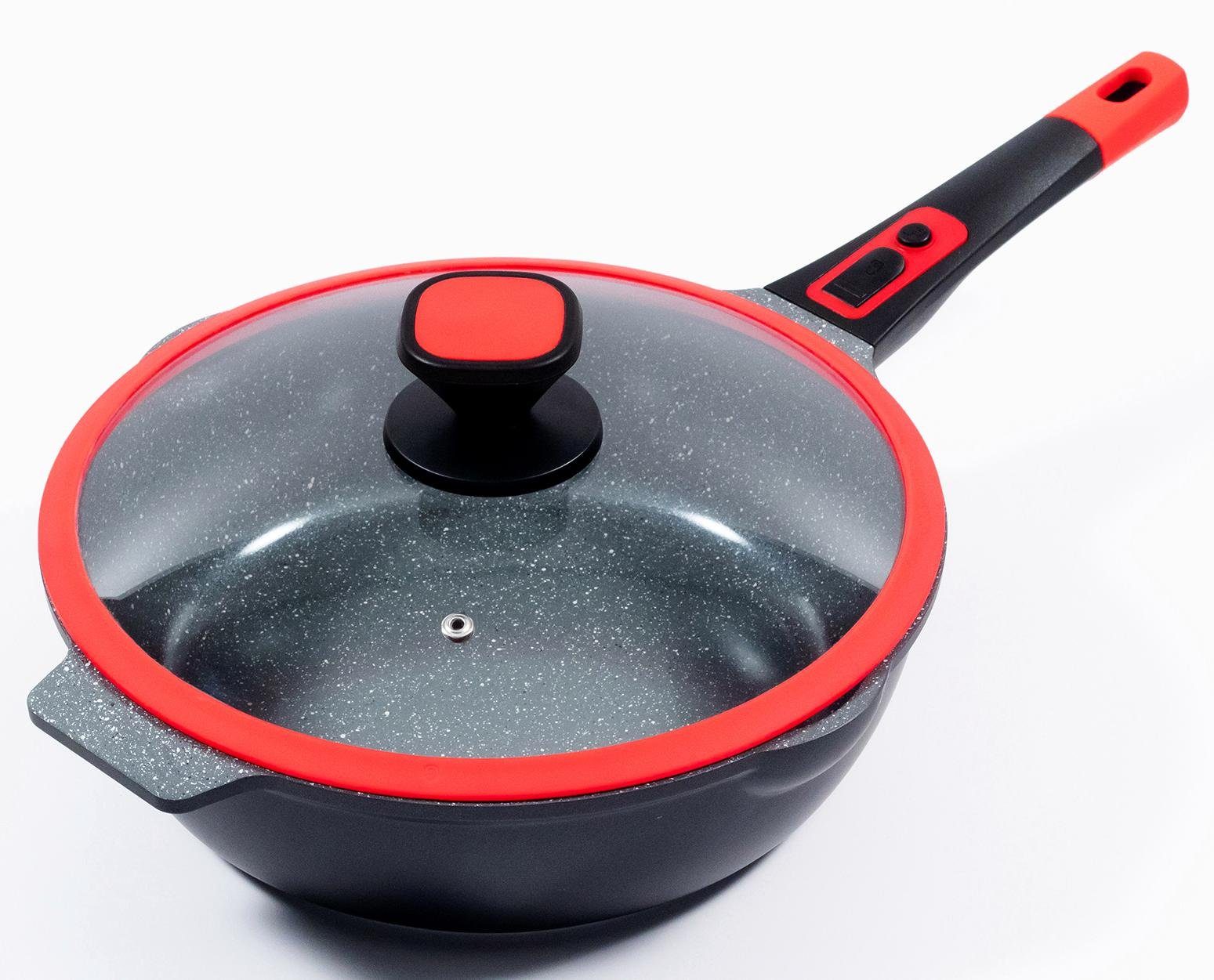 KING Bratpfanne Click-Grip, Aluminiumguss (1-tlg), abnehmbarer Griff, Induktion, Ø 32 cm
