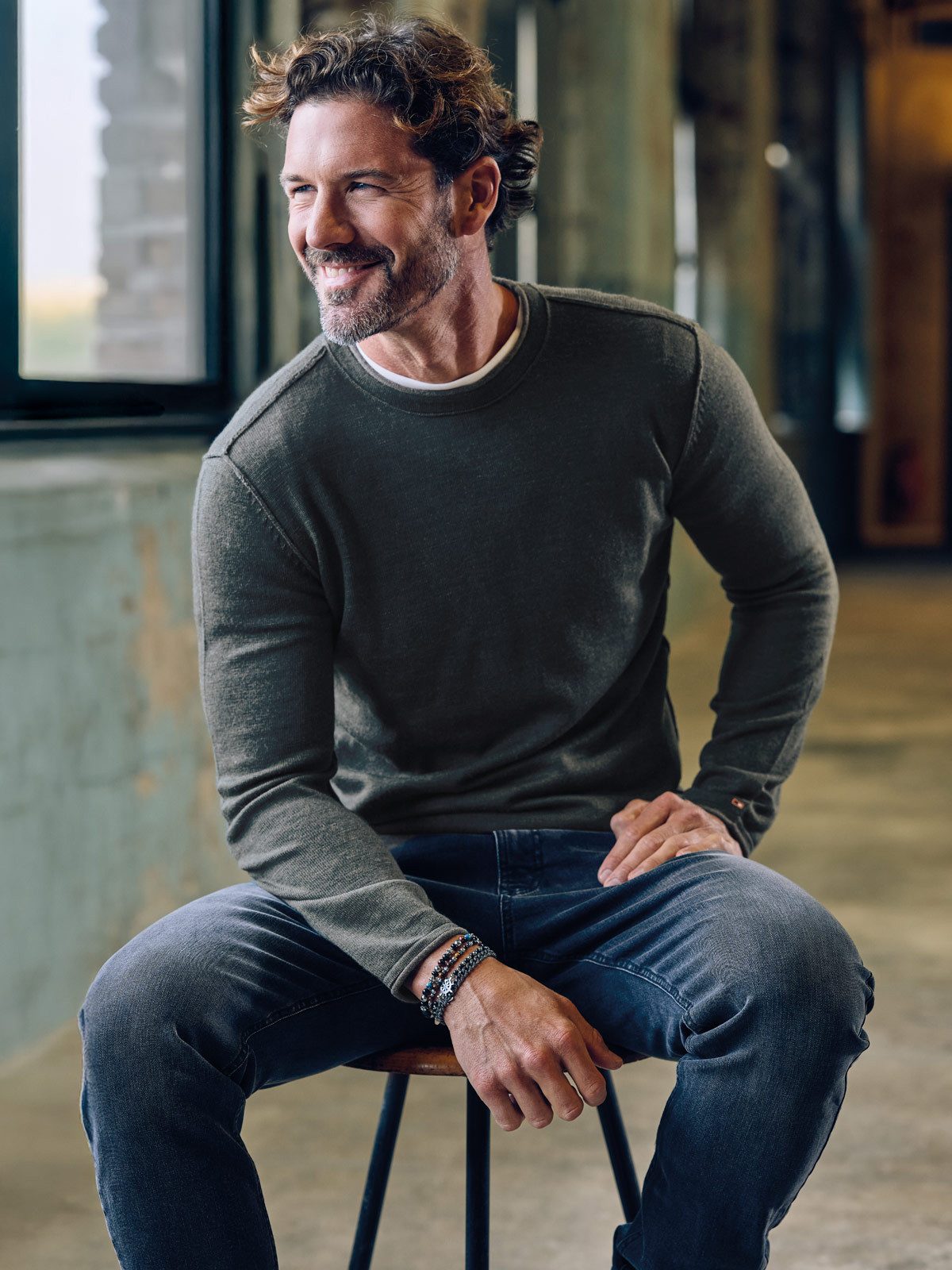 emilio adani Rundhalspullover emilio adani Herren Rundhals Пуловеры, Gruen