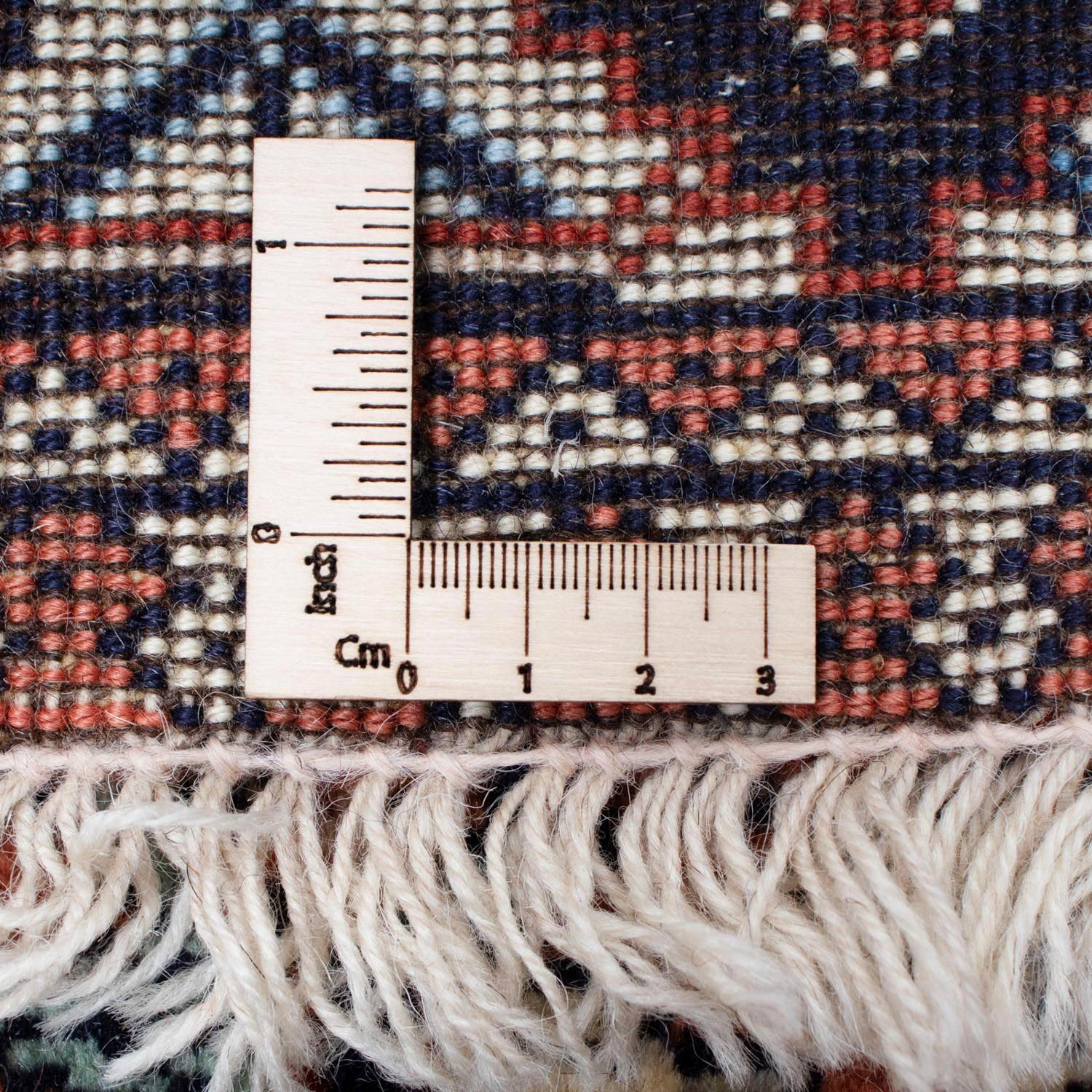 Wollteppich Yalameh cm, mm, 166 Handgeknüpft Blu 103 Höhe: scuro x Felder rechteckig, 10 morgenland