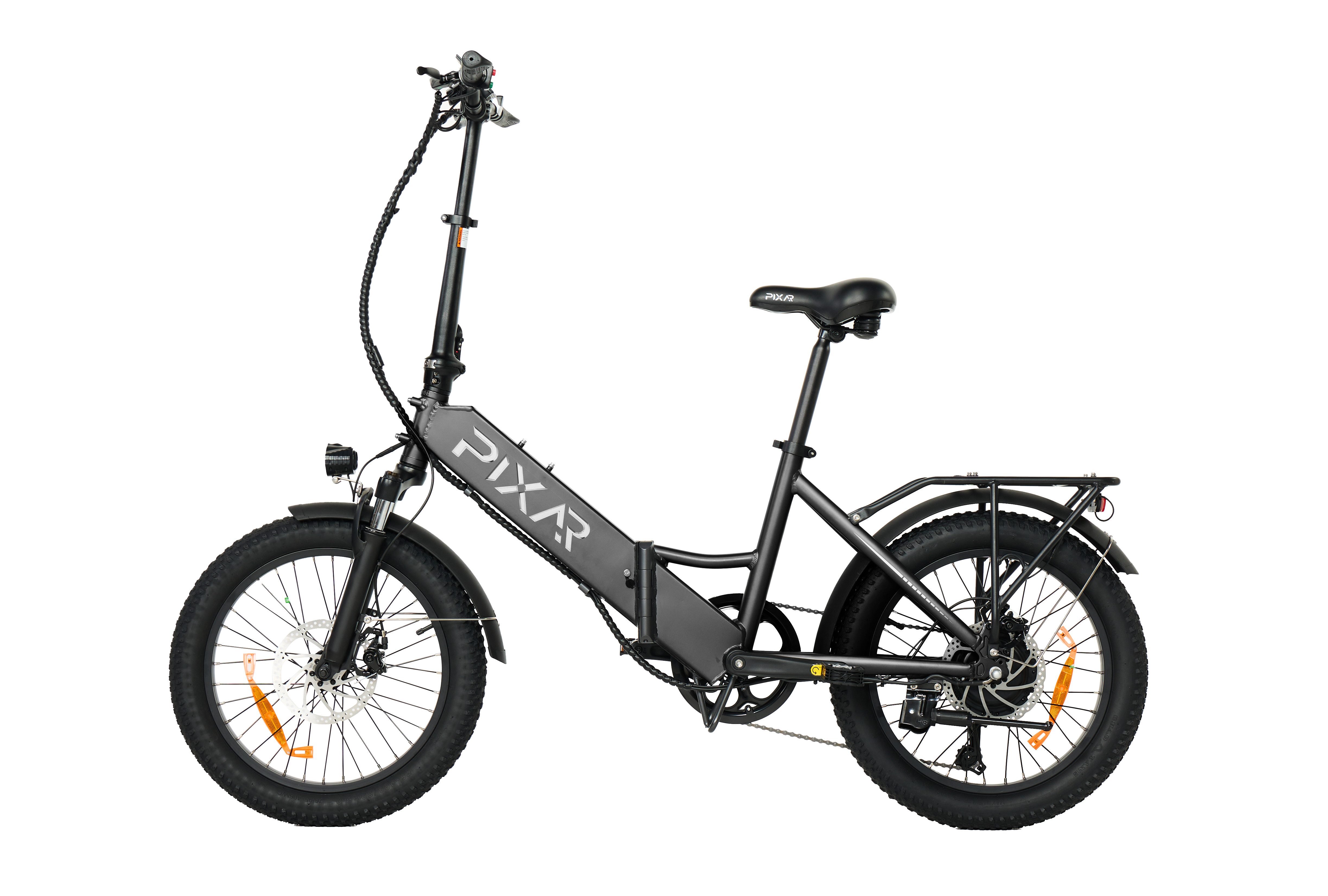 PIXAR E-Bike PIXAR WIND1 250W Elektrofahrrad klappbar Shimano 48V/10,4Ah 25 km/h, Heckmotor