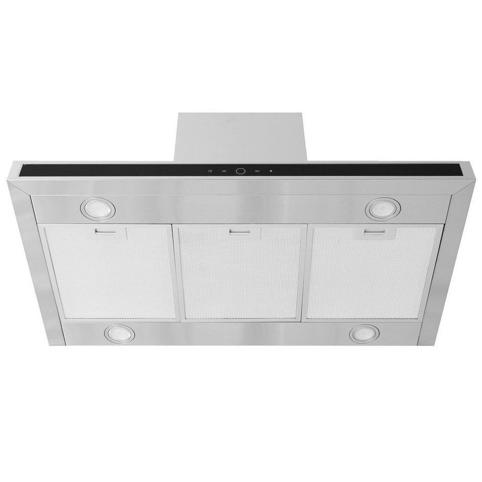 KKT KOLBE Inselhaube Dunstabzugshaube 90cm DELTAINSELTC9, 90cm / Edelstahl / schwarzes Glas KKT KOLBE Inselhaube Dunstabzugshaube 90cm DELTAINSELTC9, 90cm / Edelstahl / schwarzes Glas