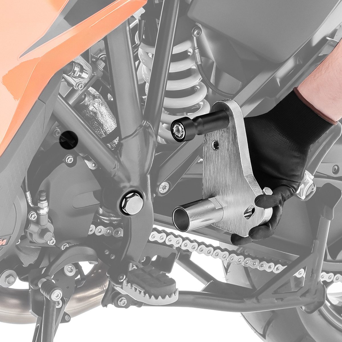 ConStands Motorradheber Adapterplatte für # Power Classic / Evo für KTM Super Adventure 1290 S