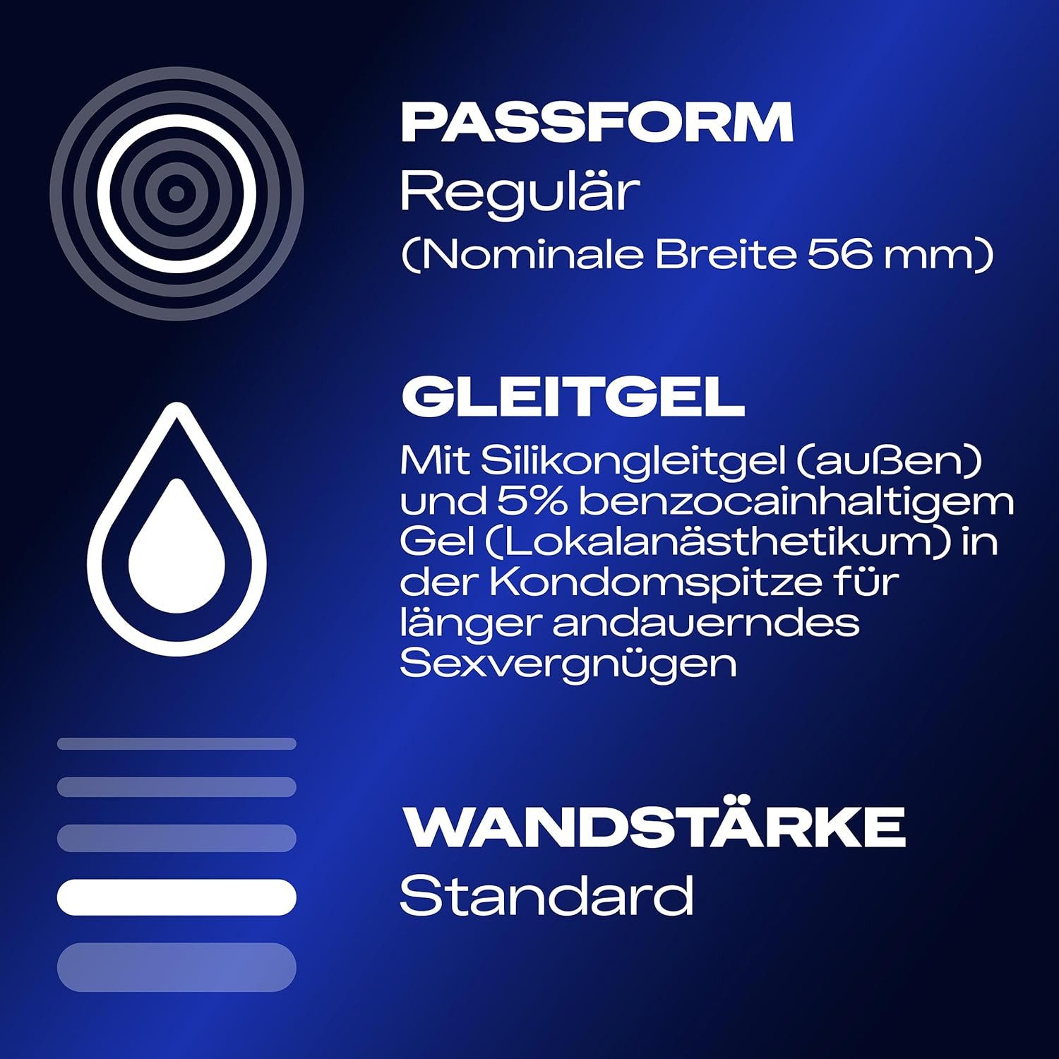 durex Kondome Performa Vorratspack, 40 St., Mit 5% benzocainhaltigem Gel