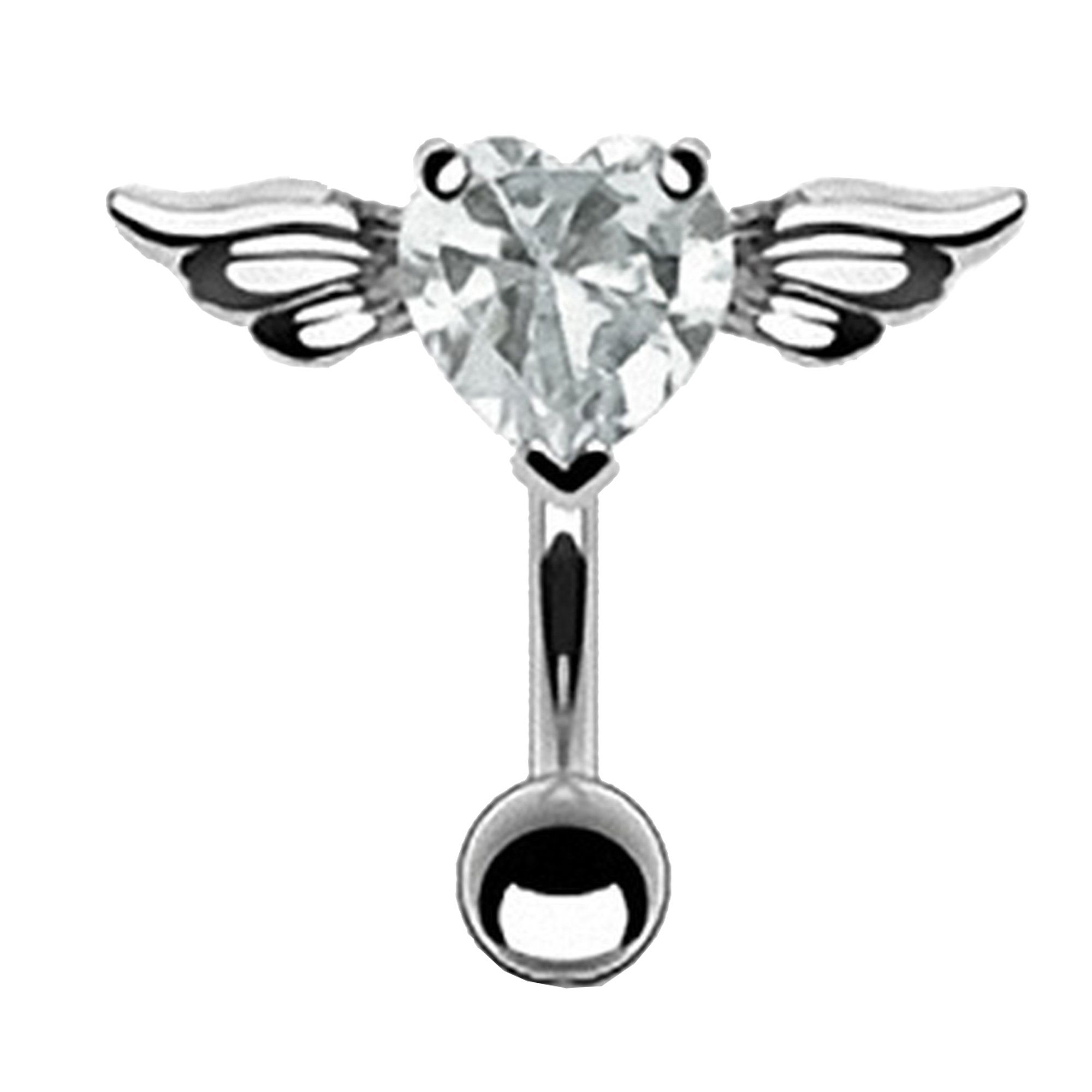Taffstyle Bauchnabelpiercing Piercing Chirurgenstahl Kristall Flying günstig online kaufen