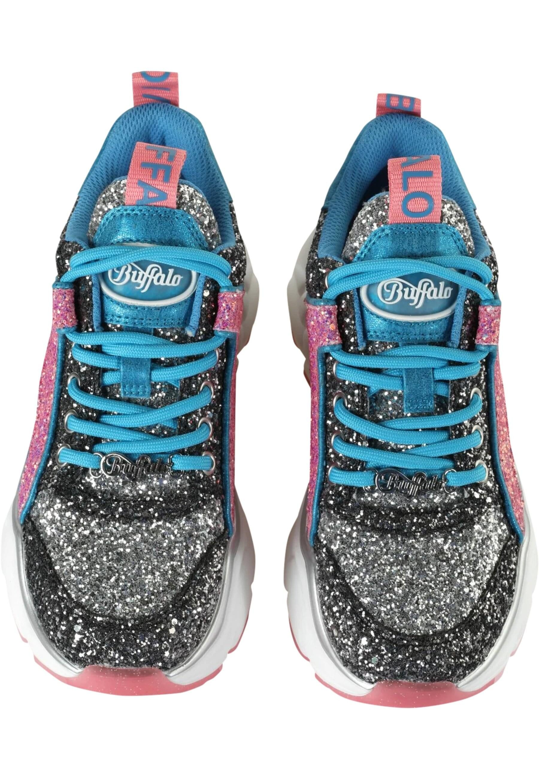 Buffalo Damen Buffalo Binary Glam Vegan Glitter Trainingsschuh