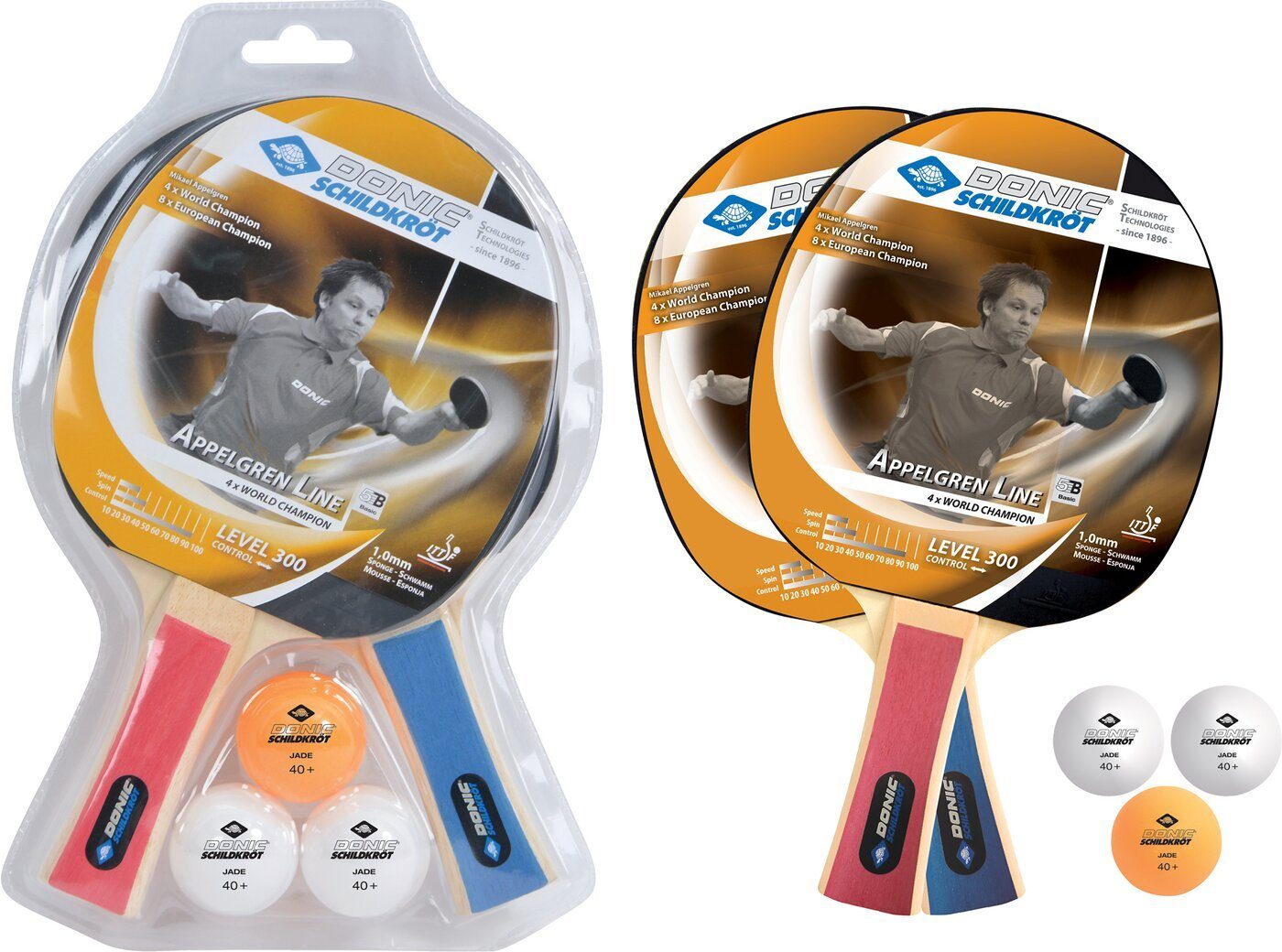 Tischtennisschläger TT-Set SOPO Level 300 im Blister