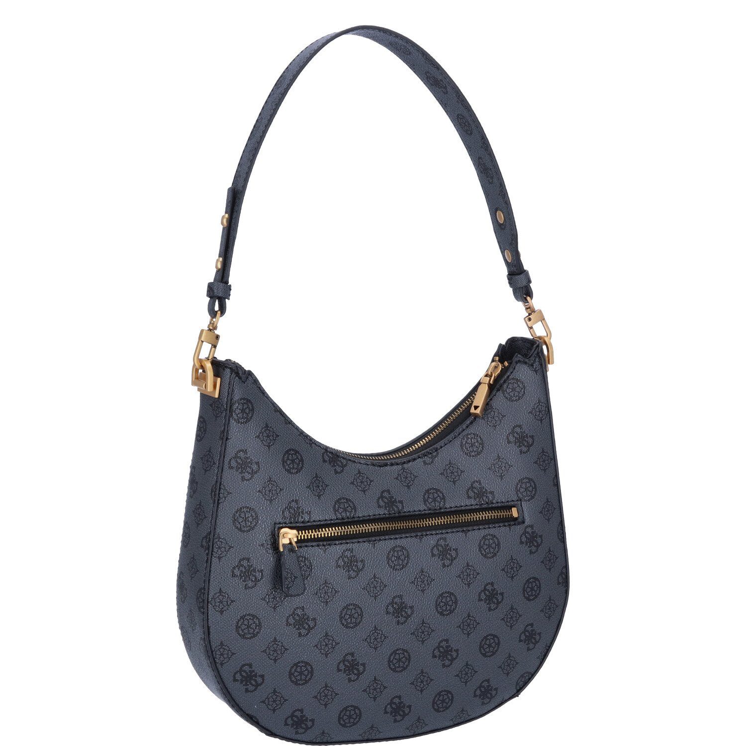 Guess Umhängetasche GUESS Damen Schultertasche Fynna Charcoal Logo (1, 1-tlg., 1)